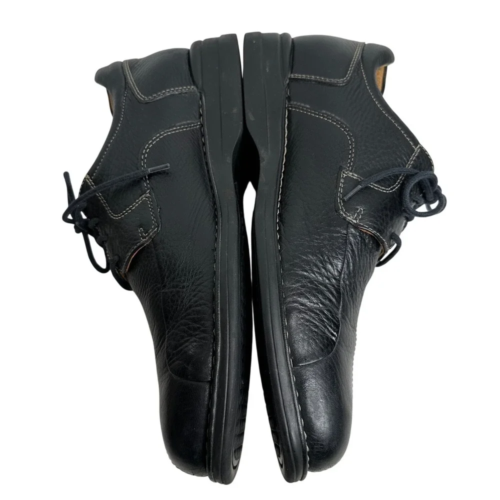 Johnston & Murphy Shuler Bicycle Mens Size 8.5 M Black Leather Shoes  20-7222‎